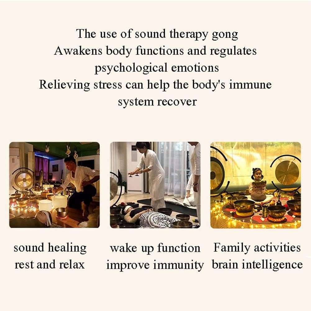 銅鑼 ドラ ゴング ビブラスラップ ドラ 太鼓禅テーブル功太極拳